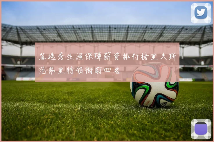 落选秀生涯保障薪资排行榜里夫斯范弗里特领衔前四名